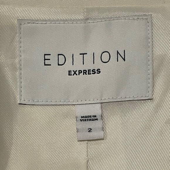 Edition Express Elegant Cream Blazer Size 2 - Picture 3 of 3